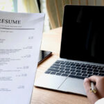 Job application with resume